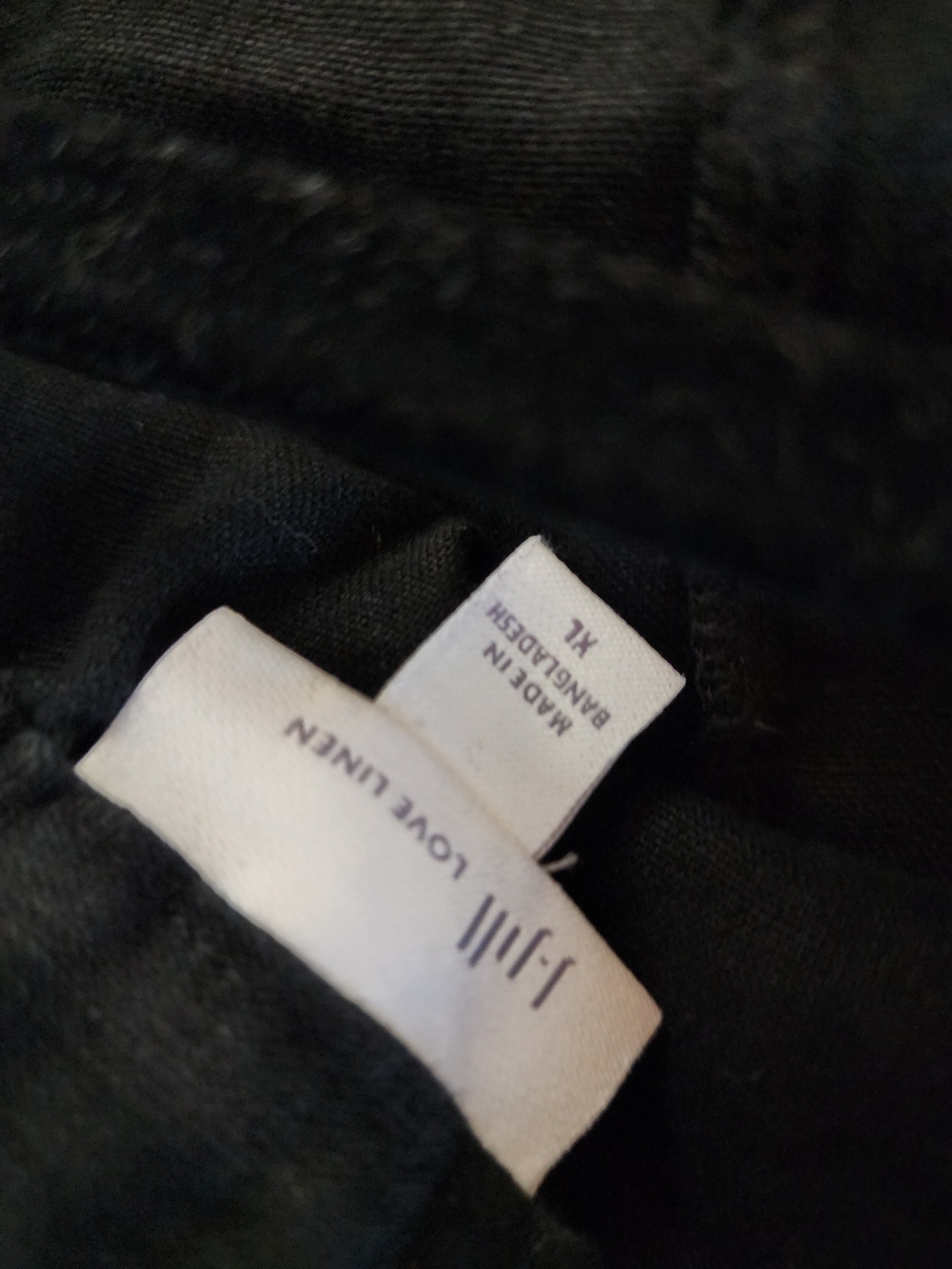 J. Jill Black Wide-Leg Linen Pants Womens XL - Picture 4 of 4